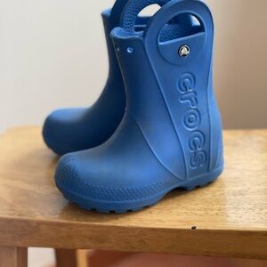 CROCS Kids Blue Rain Boots